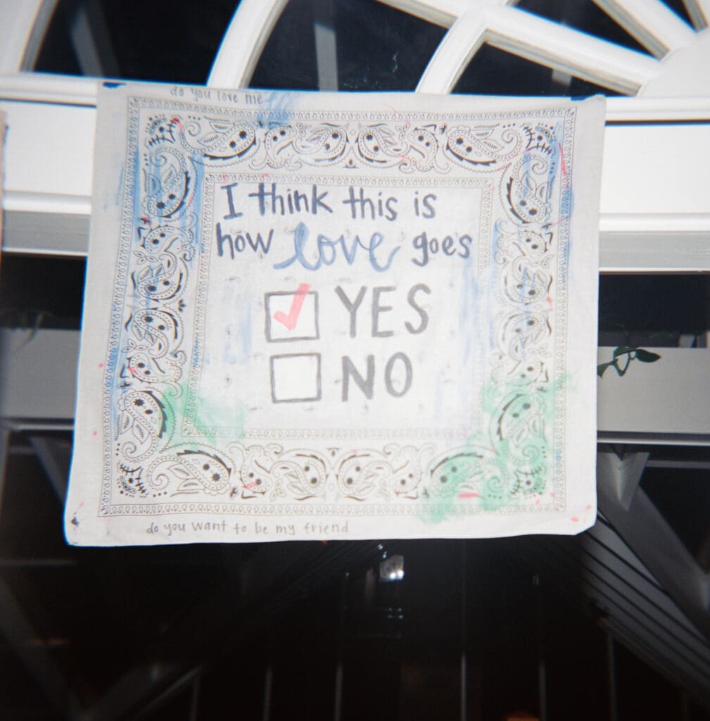 Hand painted bandana decoration